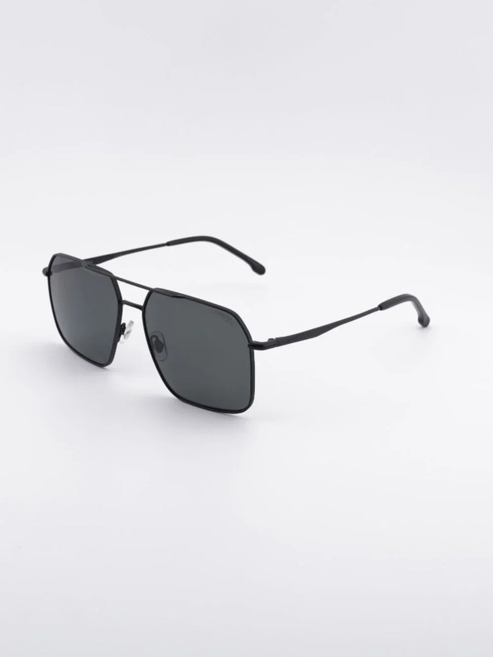 CARRERA 333/S 0003 M9 Sunglasses Black Aviator Frame, Grey Polarized Lenses